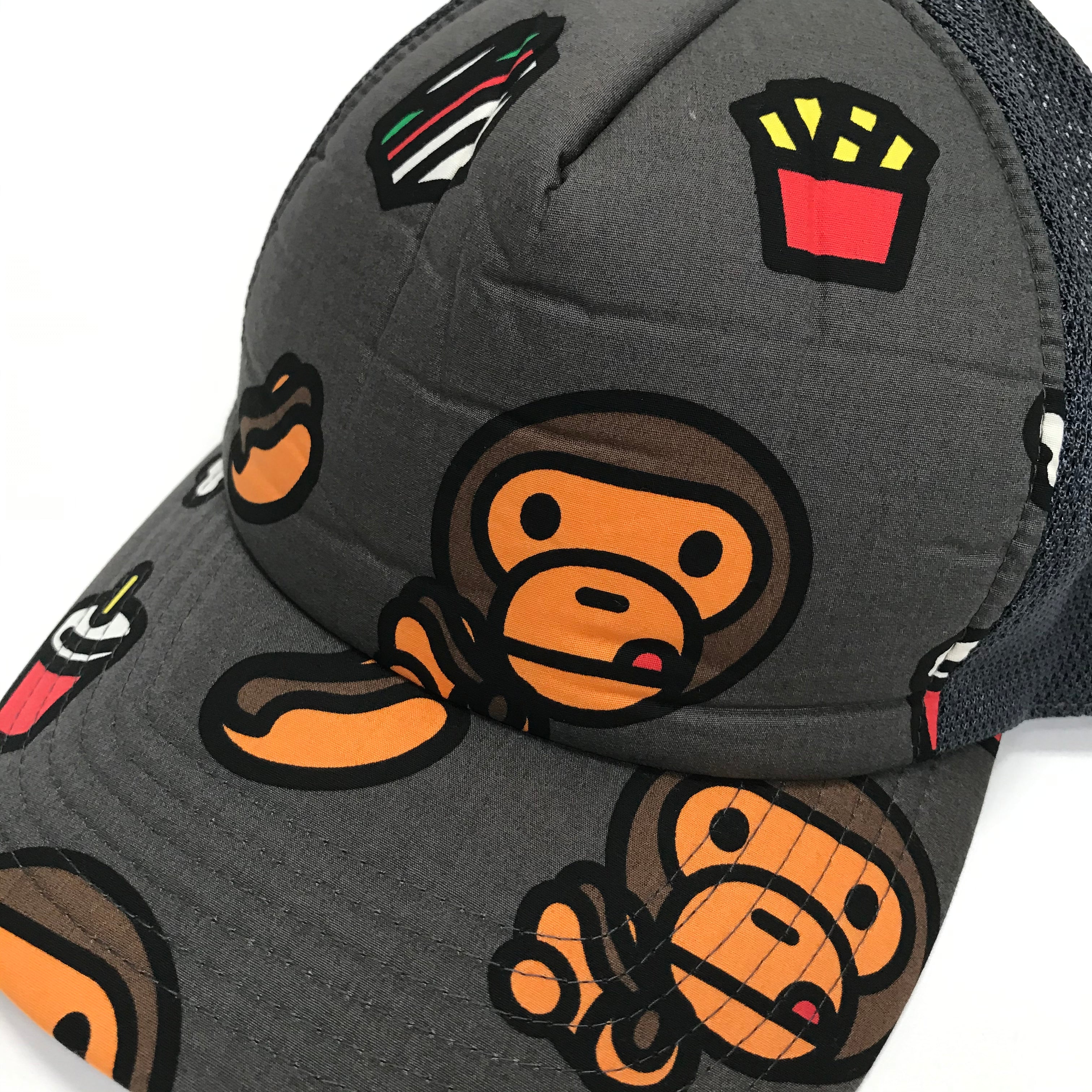 A Bathing Ape Bape Bape Baby Milo Junk Food Mesh Trucker Cap