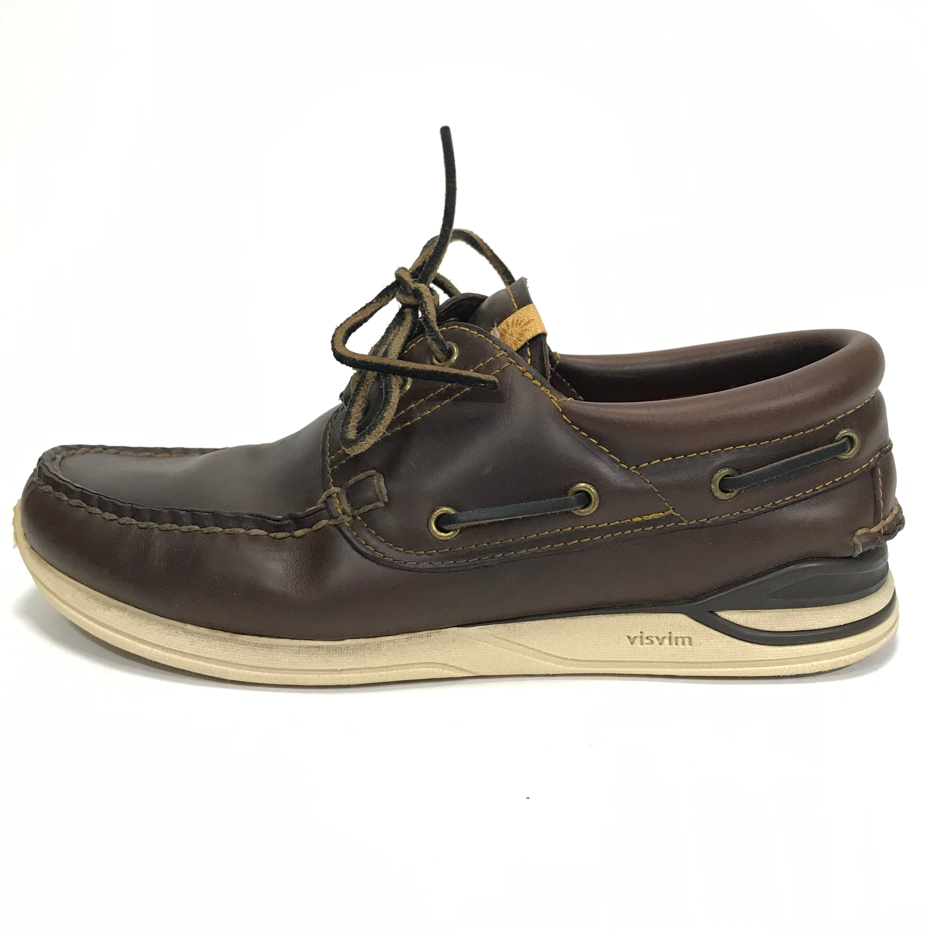 10] Visvim 12SS Americana Deck Folk Leather Dk Brown