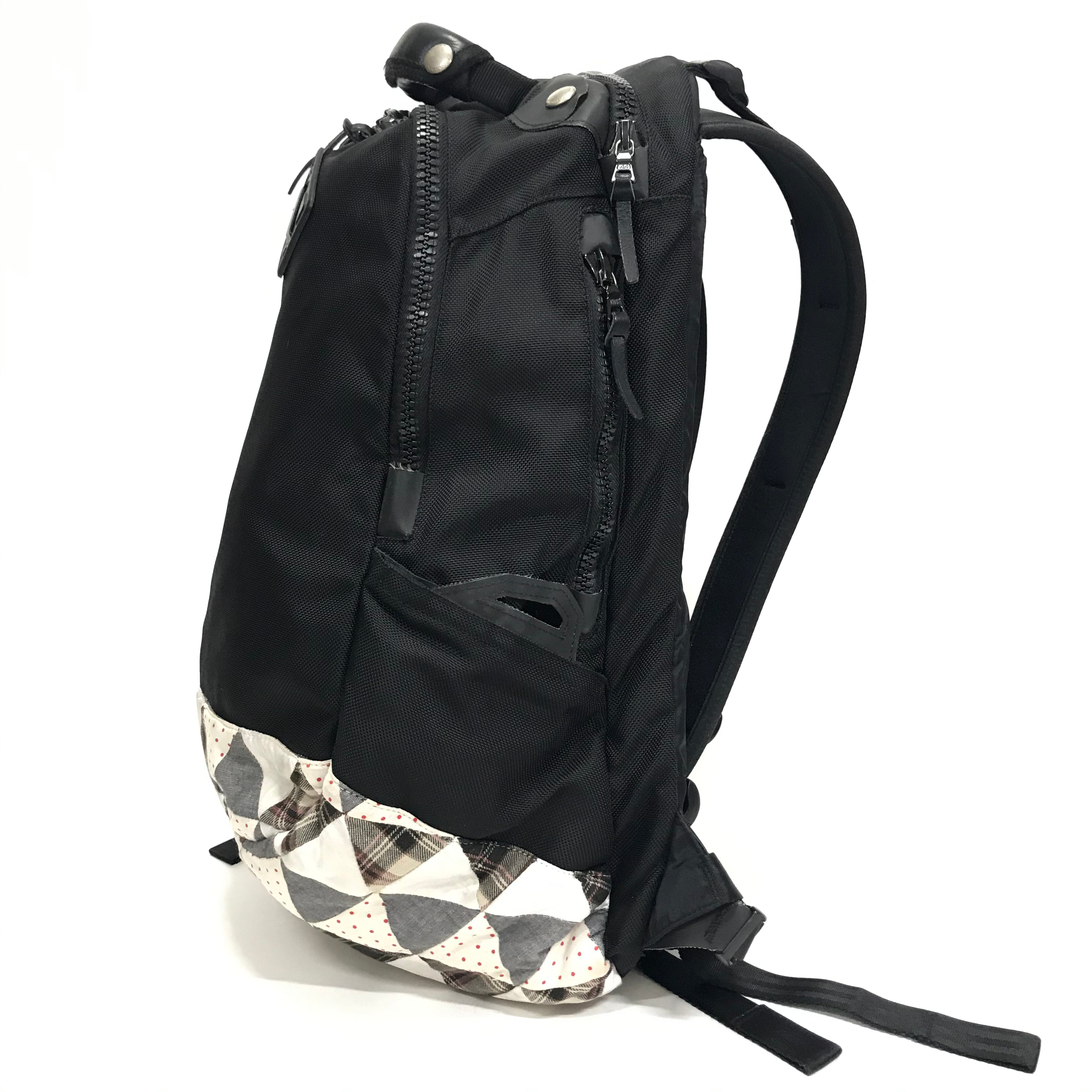 Visvim 08AW 20L Ballistic Shaker Patchwork Backpack Black