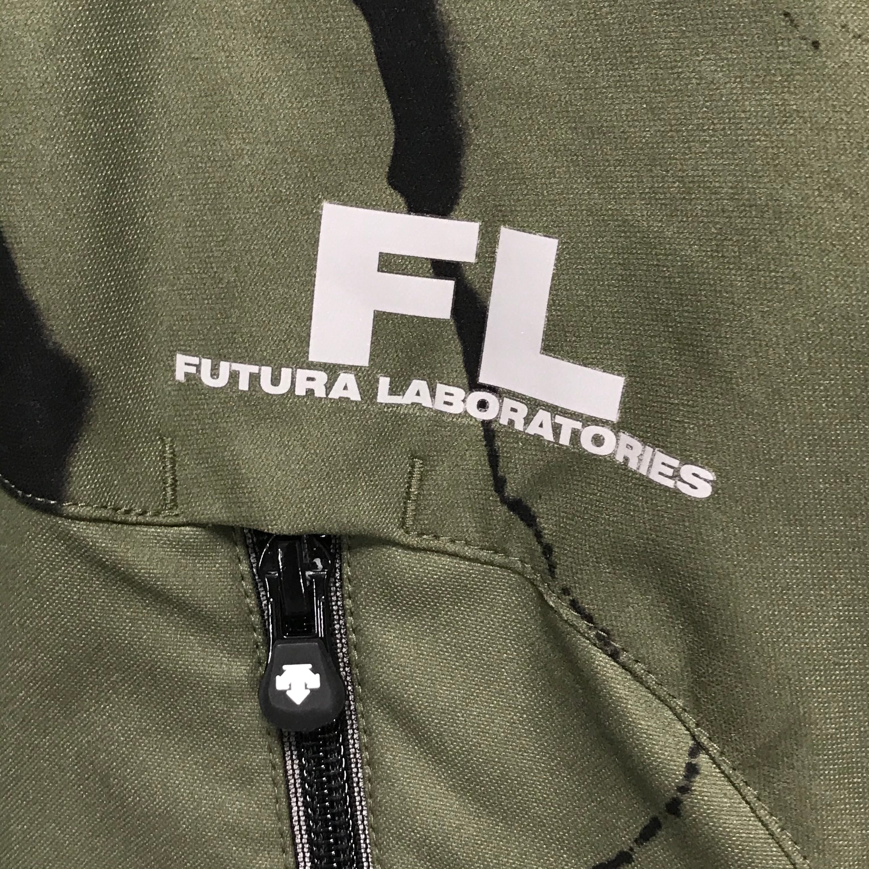 XL] Futura Laboratories x Descente Half Zip Nylon Hooded Jacket