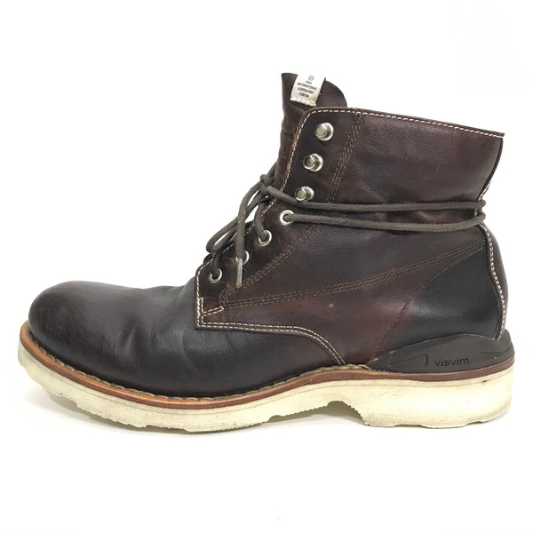 9.5] Visvim Virgil Boots Folk Kngr ( Kangaroo ) Dark Brown