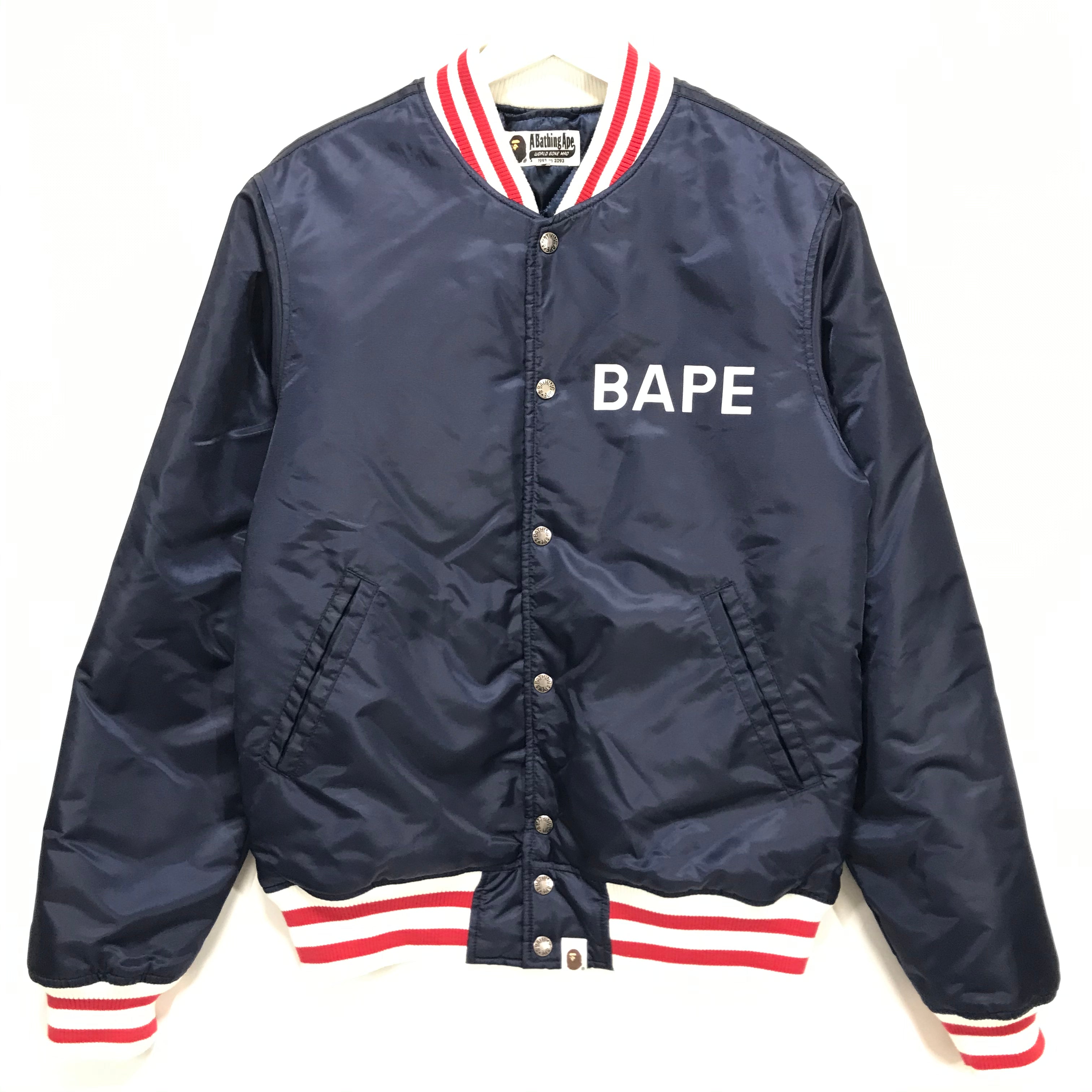 Bomber Varsity Satin X Bape Yankees Jacket - HJacket