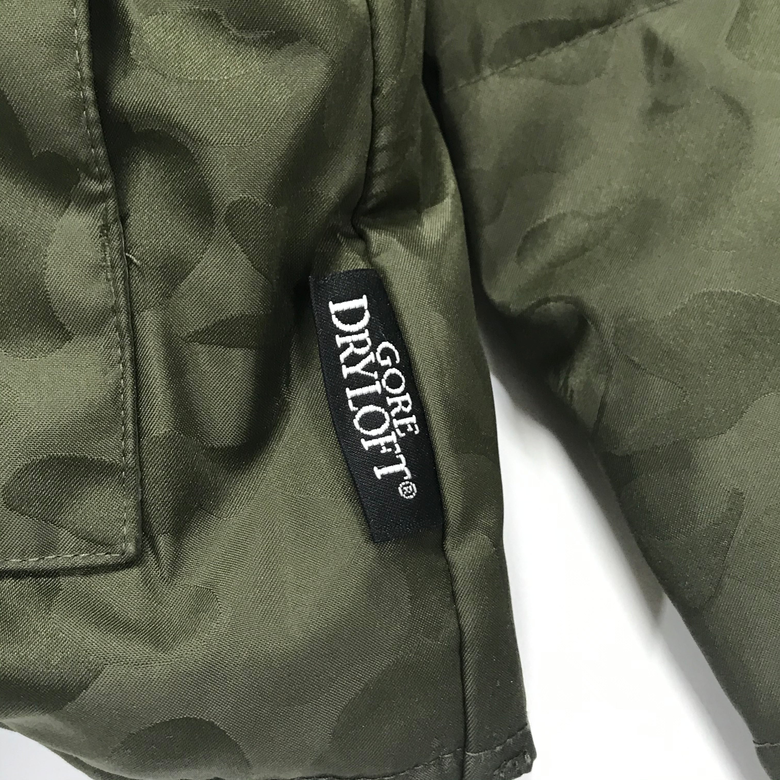 M] A Bathing Ape Bape Jacquard Camo Gore Dryloft Puffer Jacket