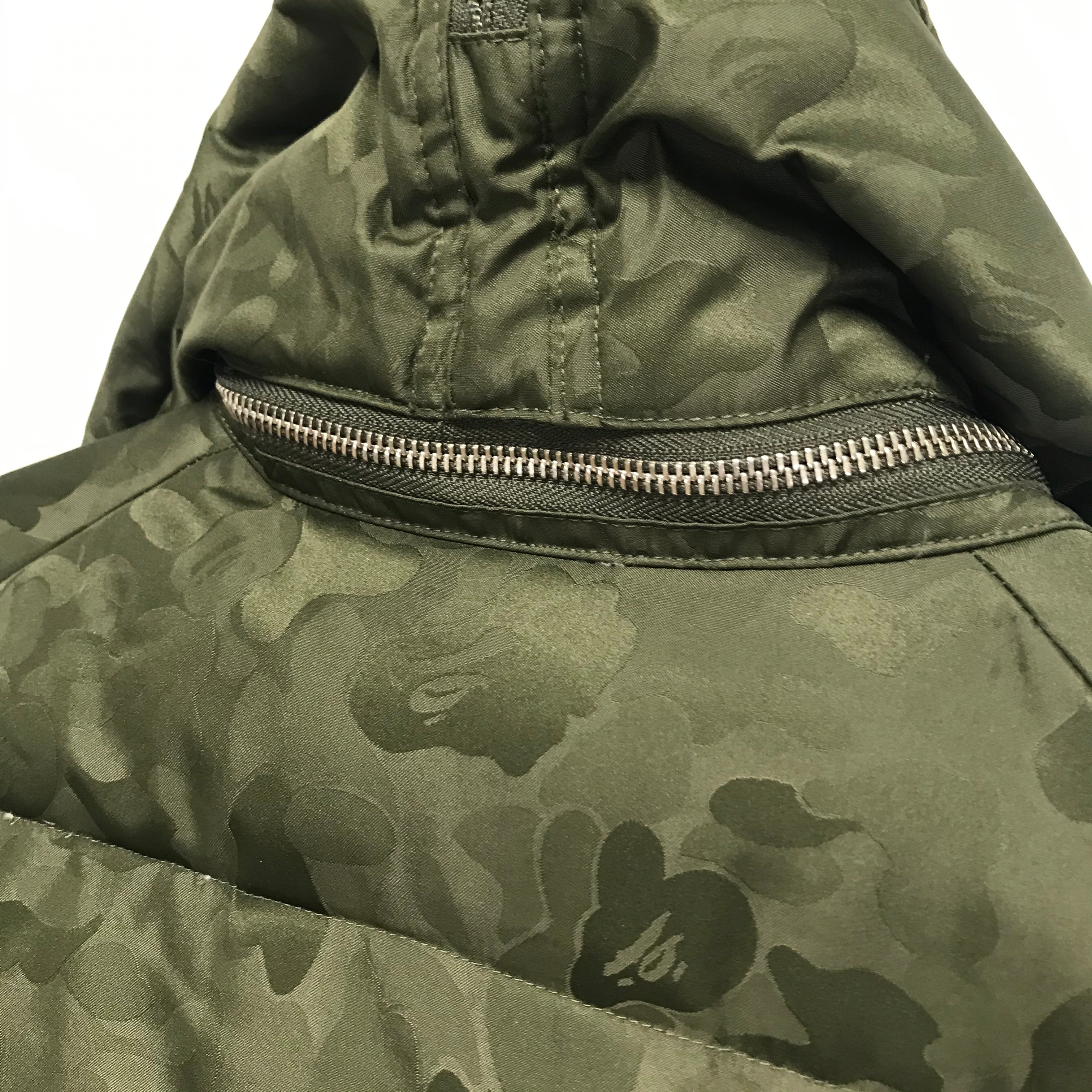 M] A Bathing Ape Bape Jacquard Camo Gore Dryloft Puffer Jacket