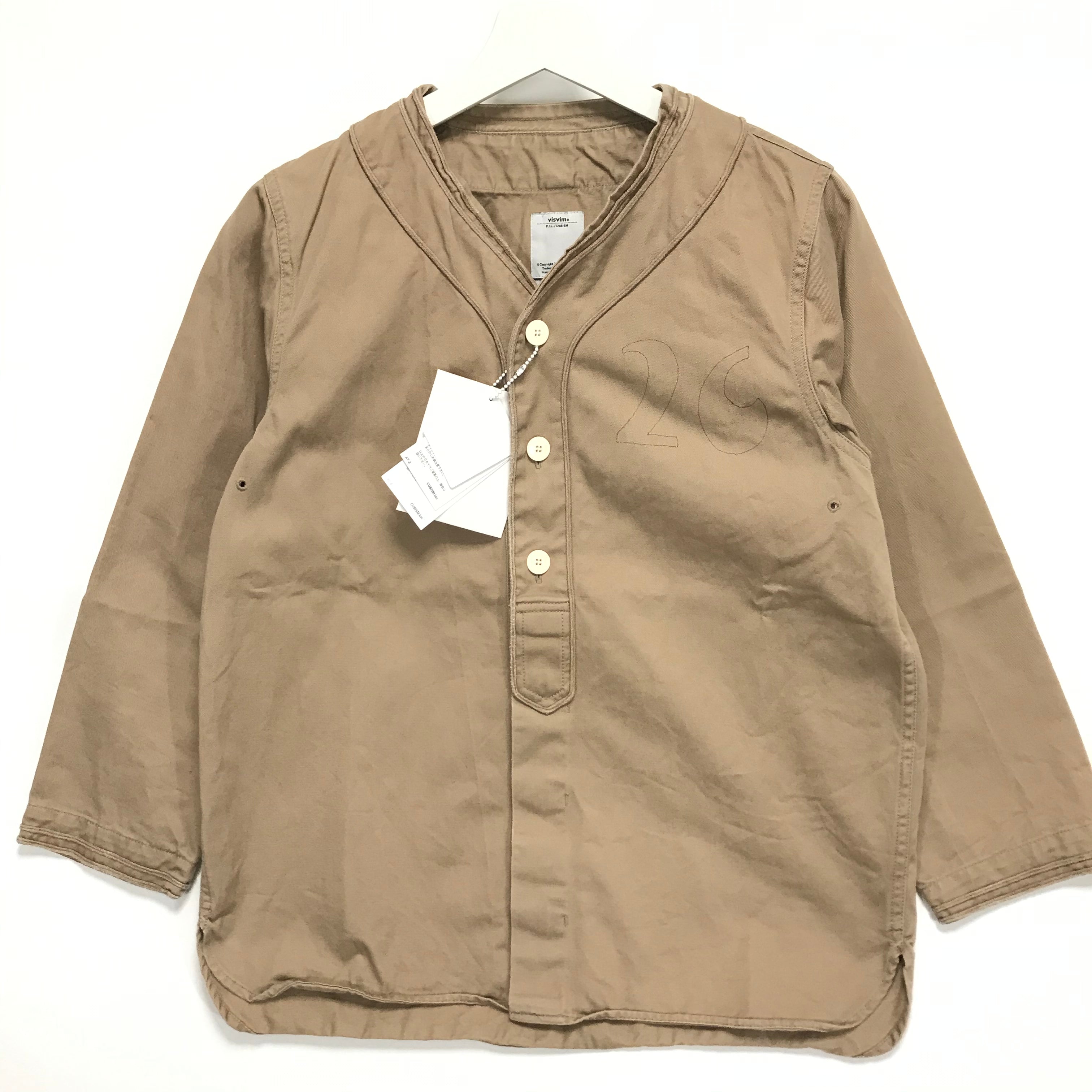 S] Visvim 17AW Dugout Shirt Numbering Chino Beige