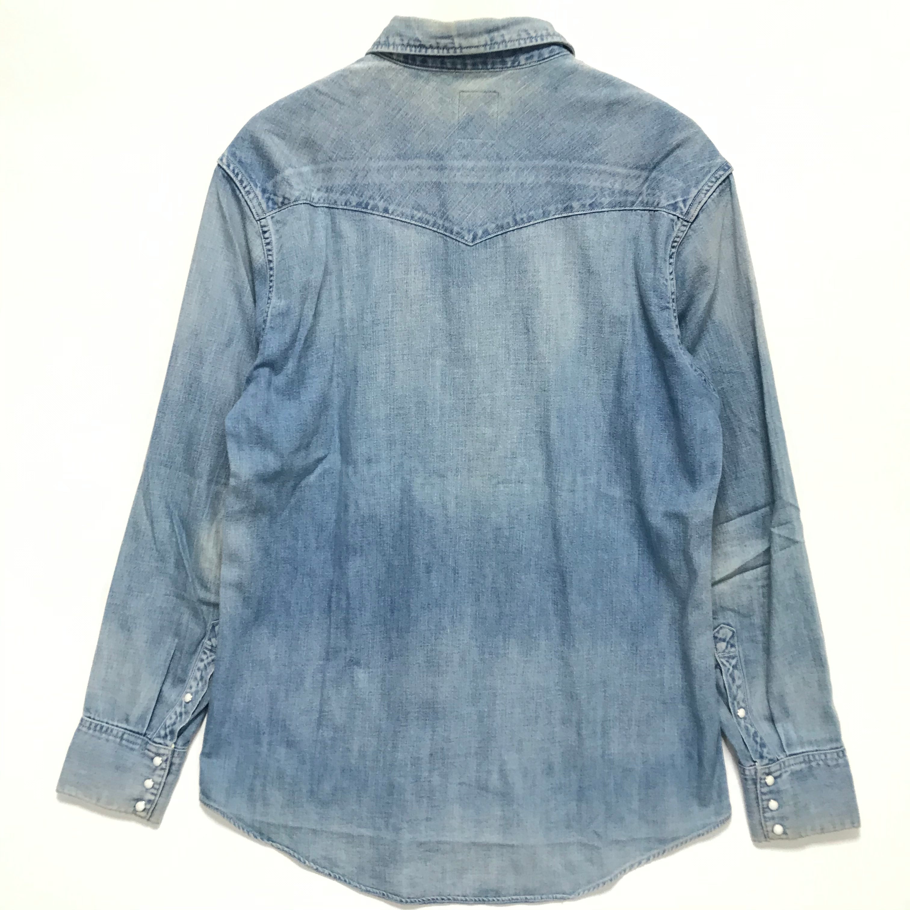 L] VISVIM SOCIAL SCULPTURE SHIRT L/S DMGD Indigo – StylisticsJapan.com