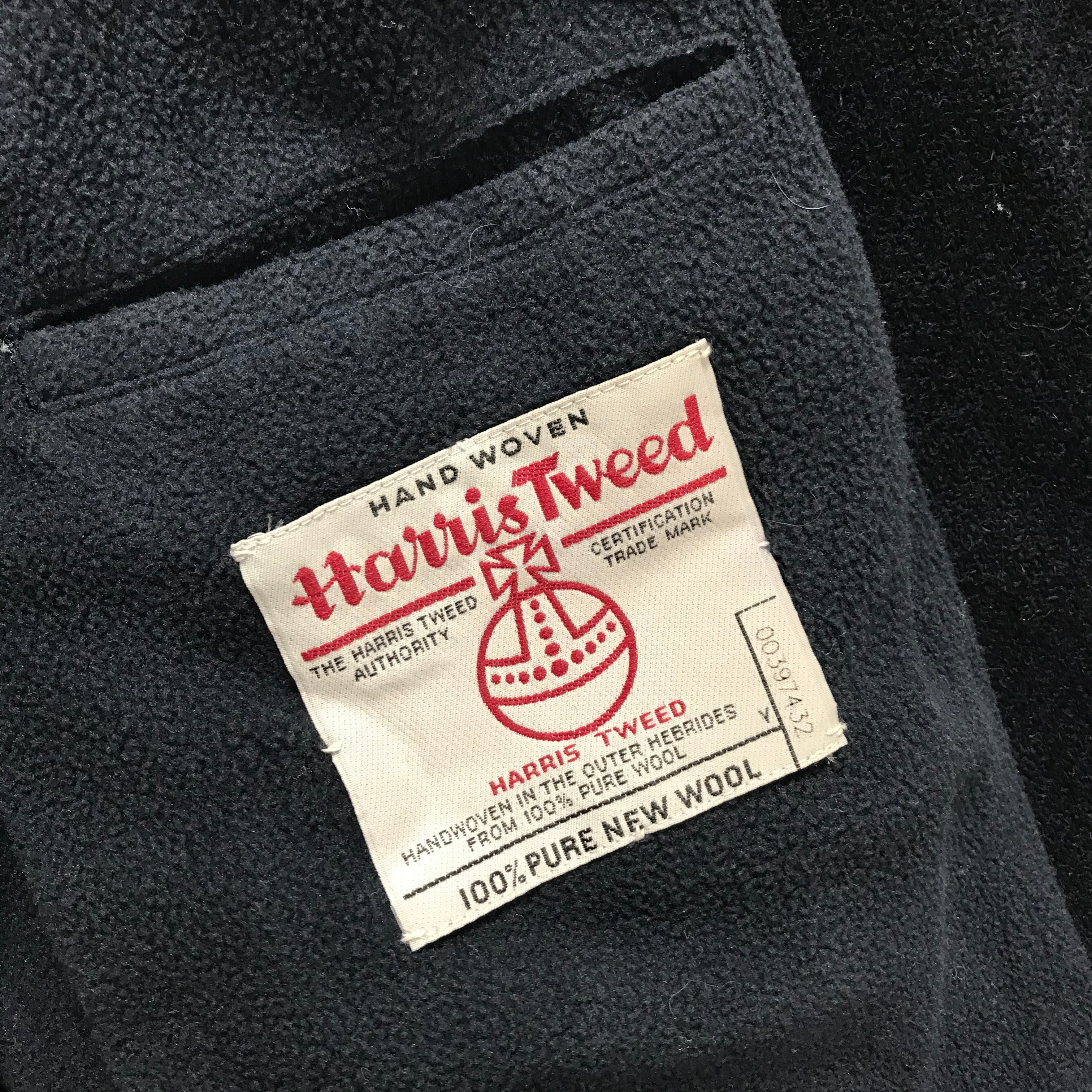 [L] Visvim Harris Tweed Gore Windstopper Wool Mechanics Jacket