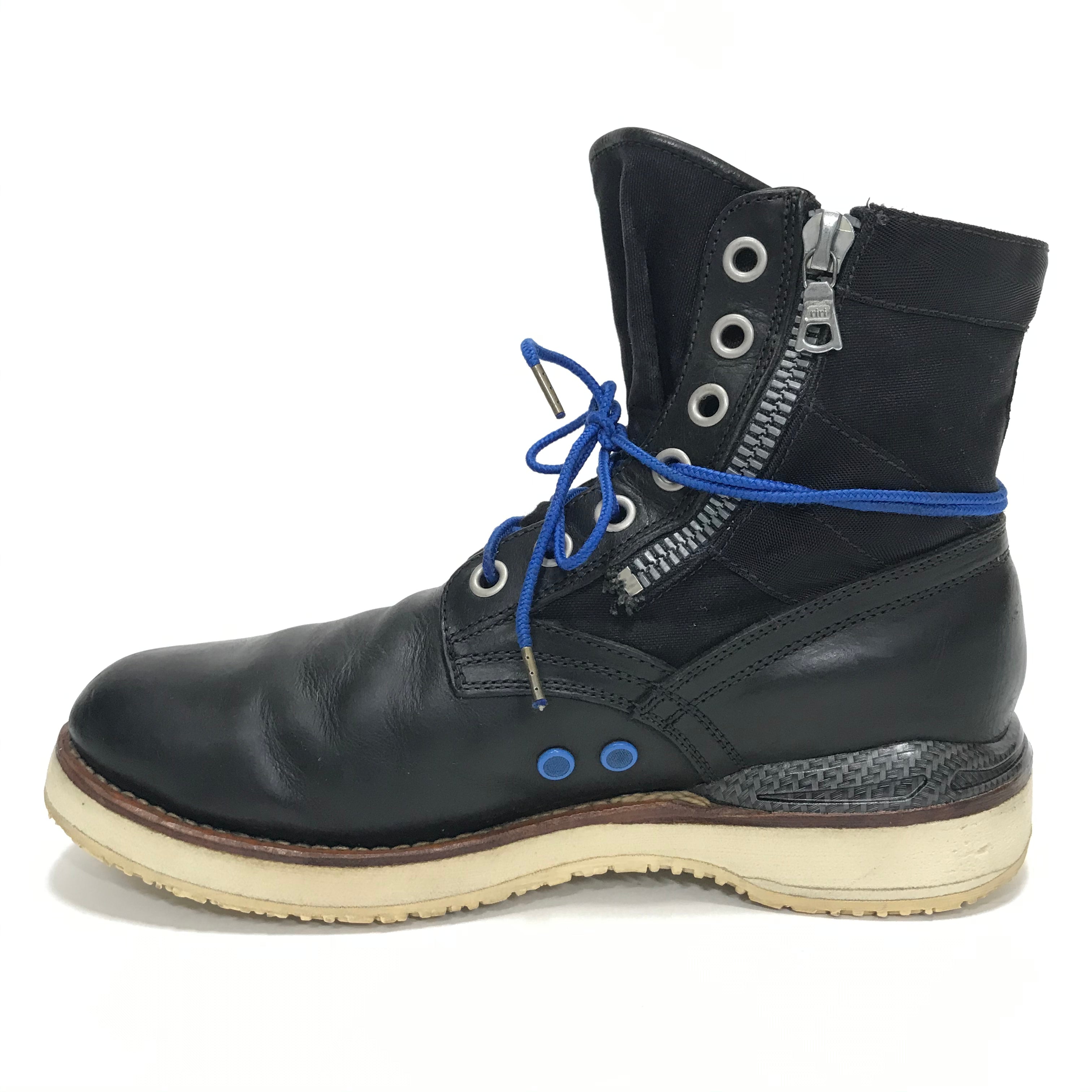 [9.5] Visvim 7 Hole 73 Boots Folk Carbon Black – StylisticsJapan.com