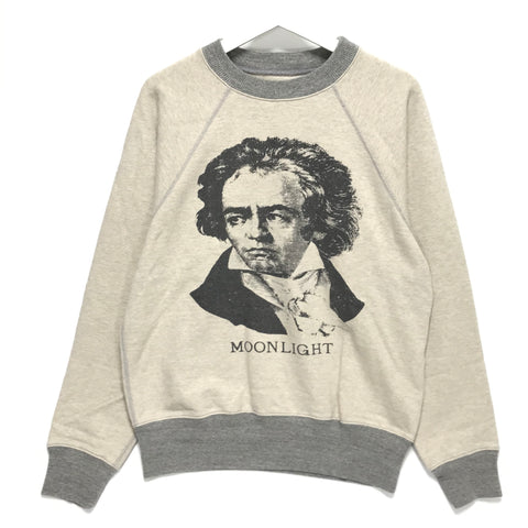 [M] Kapital Beethoven Moonlight Smiley Crewneck Sweatshirt Beige