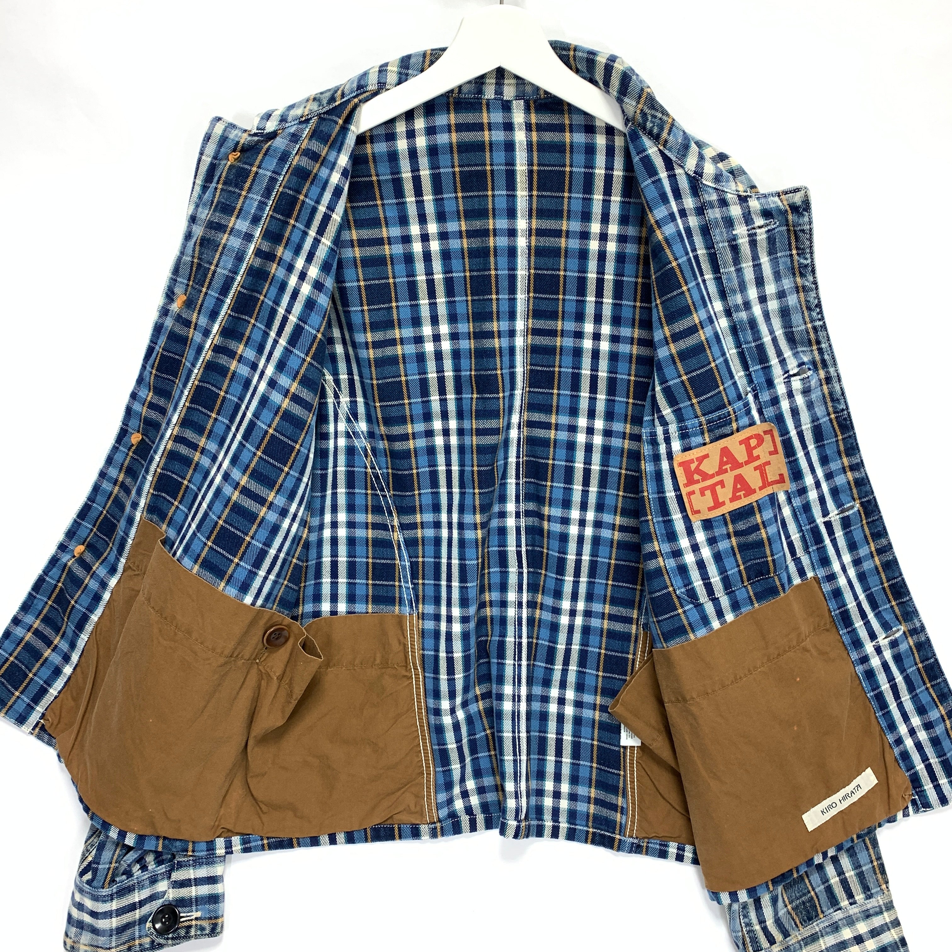 [M] Kapital Kiro Hirata Distressed Plaid Smock Jacket – StylisticsJapan.com