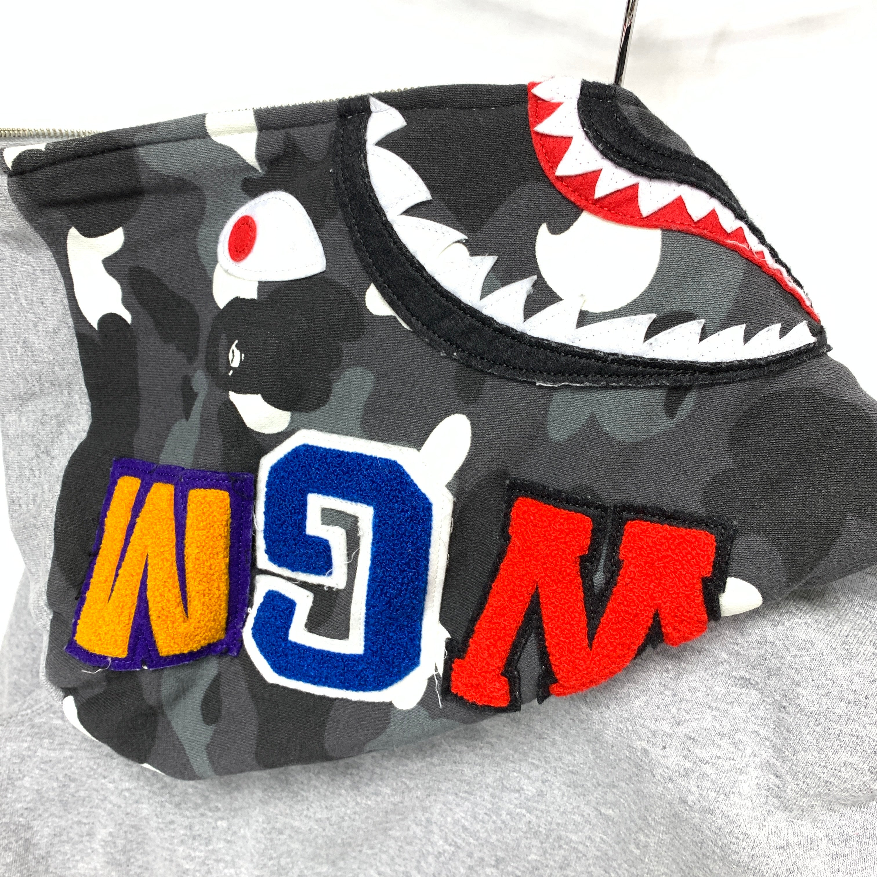 BAPE Maebashi city camo shark full zip hoodie NIGO A Bathing Ape Size L