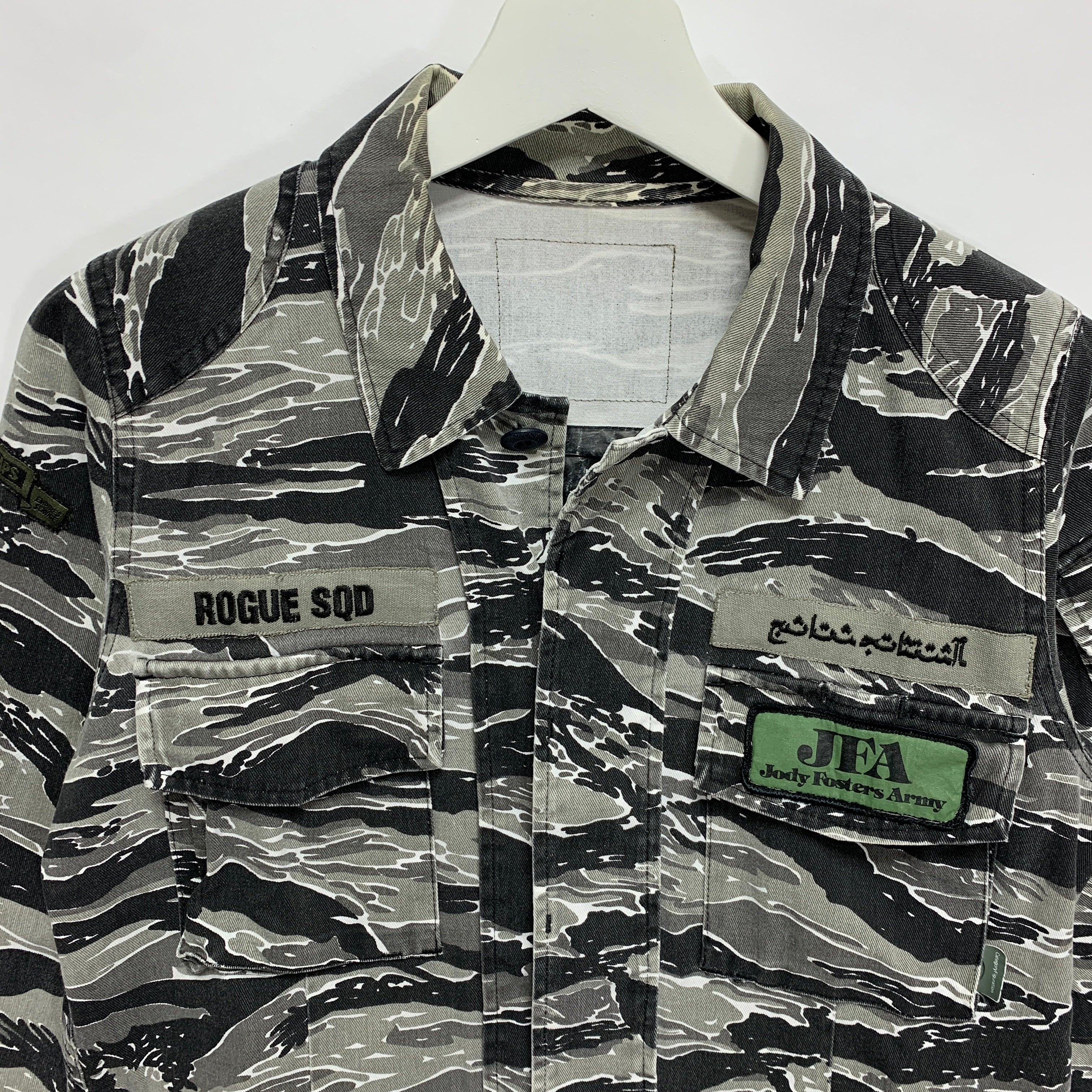 S] WTAPS x UNDERCOVER Tiger Camo Rogue Squad Jungle L/S Shirt