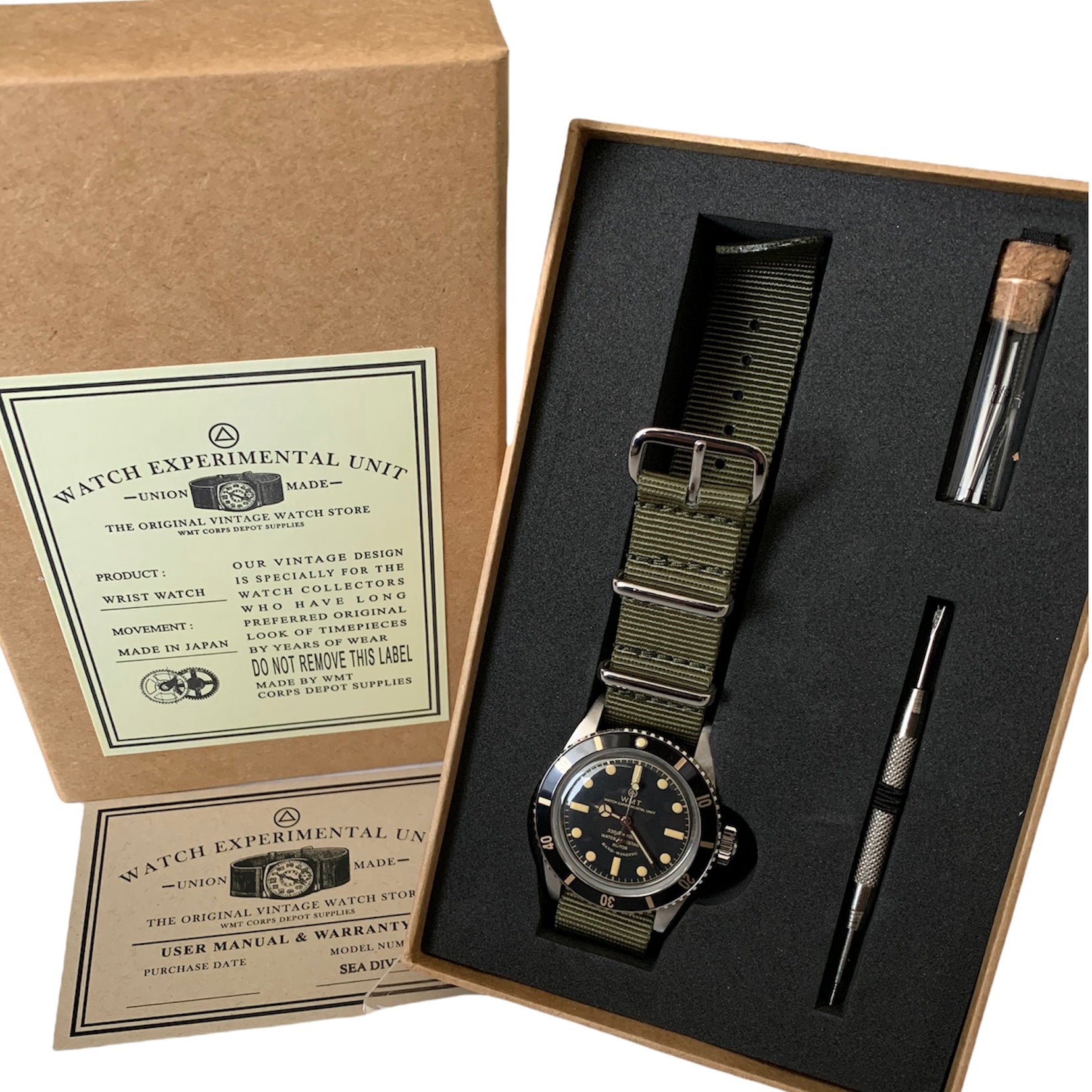 WMT WATCH SEA DIVER SPECIAL PVD BLACK - 腕時計(アナログ)