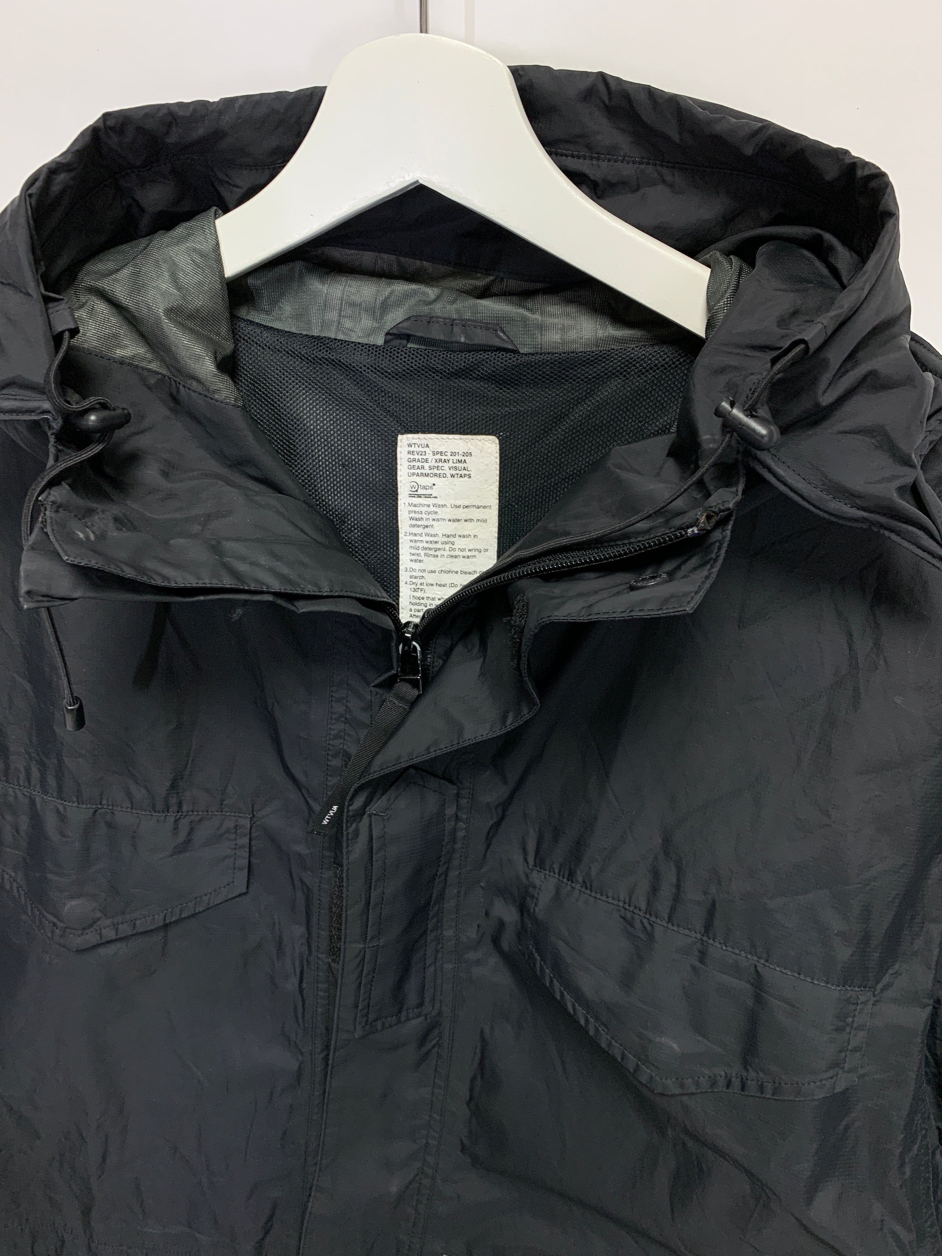 XL] WTaps SS05Ripstop Nylon Parasmock Jacket Black
