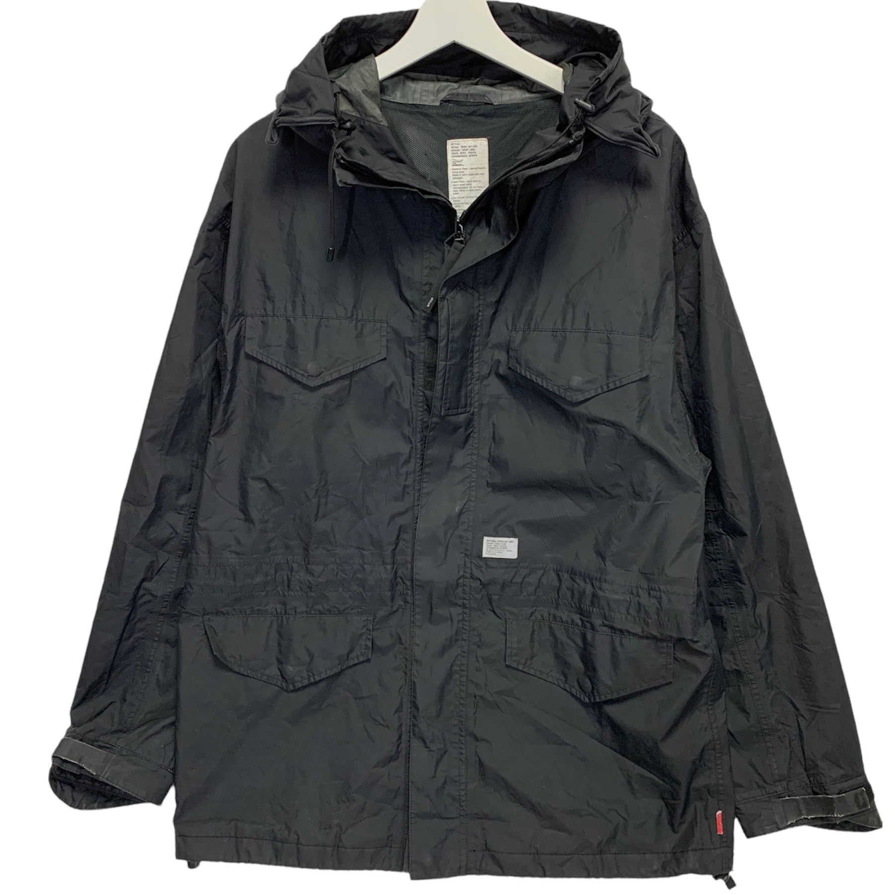 XL] WTaps SS05Ripstop Nylon Parasmock Jacket Black