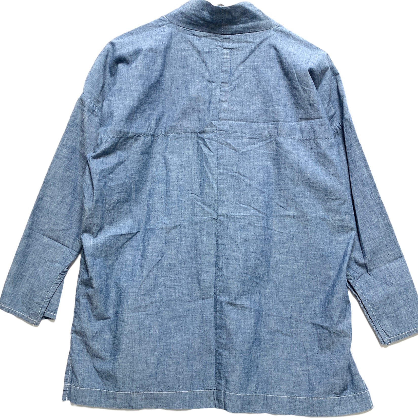 L] VISVIM 17AW Noragi Chambray Shirt Blue – StylisticsJapan.com