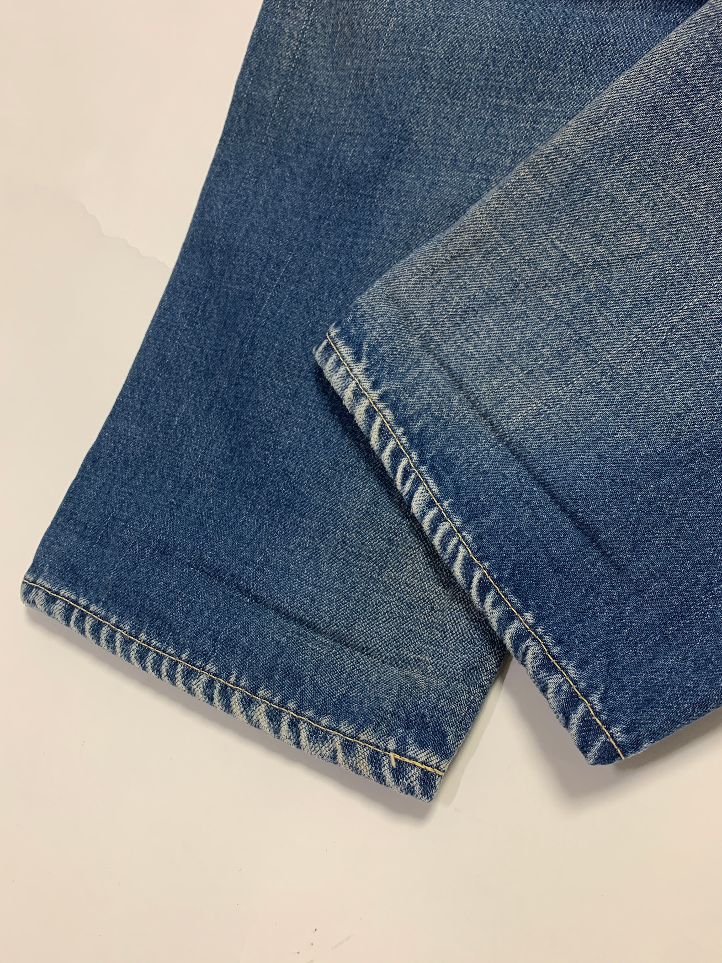 34W] Visvim Fluxus 03D5 Distressed Denim Indigo – StylisticsJapan.com