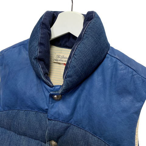 XL] Remi Relief Denim Leather Down Vest – StylisticsJapan.com