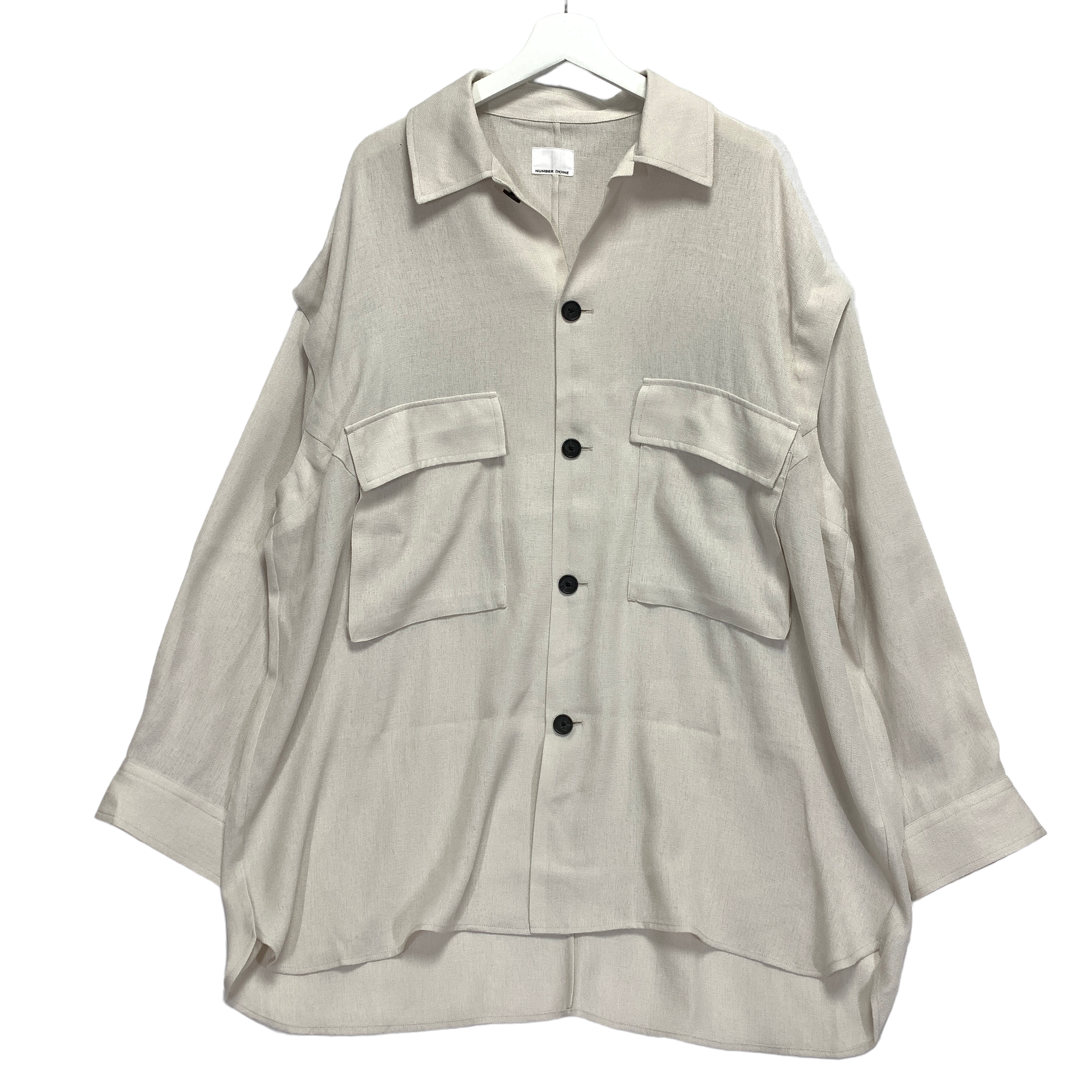 L] Number Nine Oversized Polyester Shirt Jacket – StylisticsJapan.com