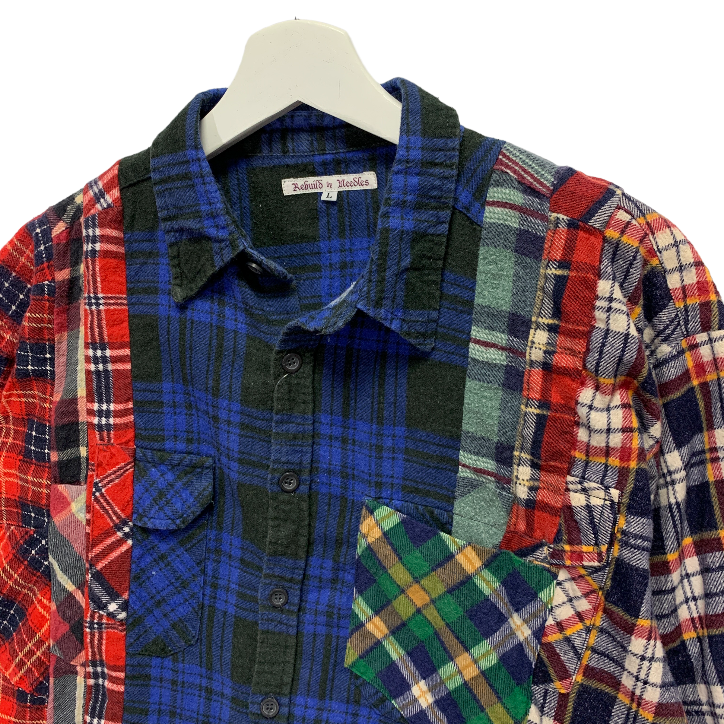 L] Needles Rebuild 7 Cut Flannel Shirt Remake – StylisticsJapan.com