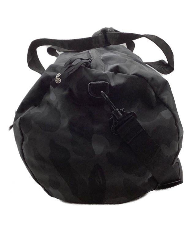 A Bathing Ape Black Camo Duffle Bag Black OS