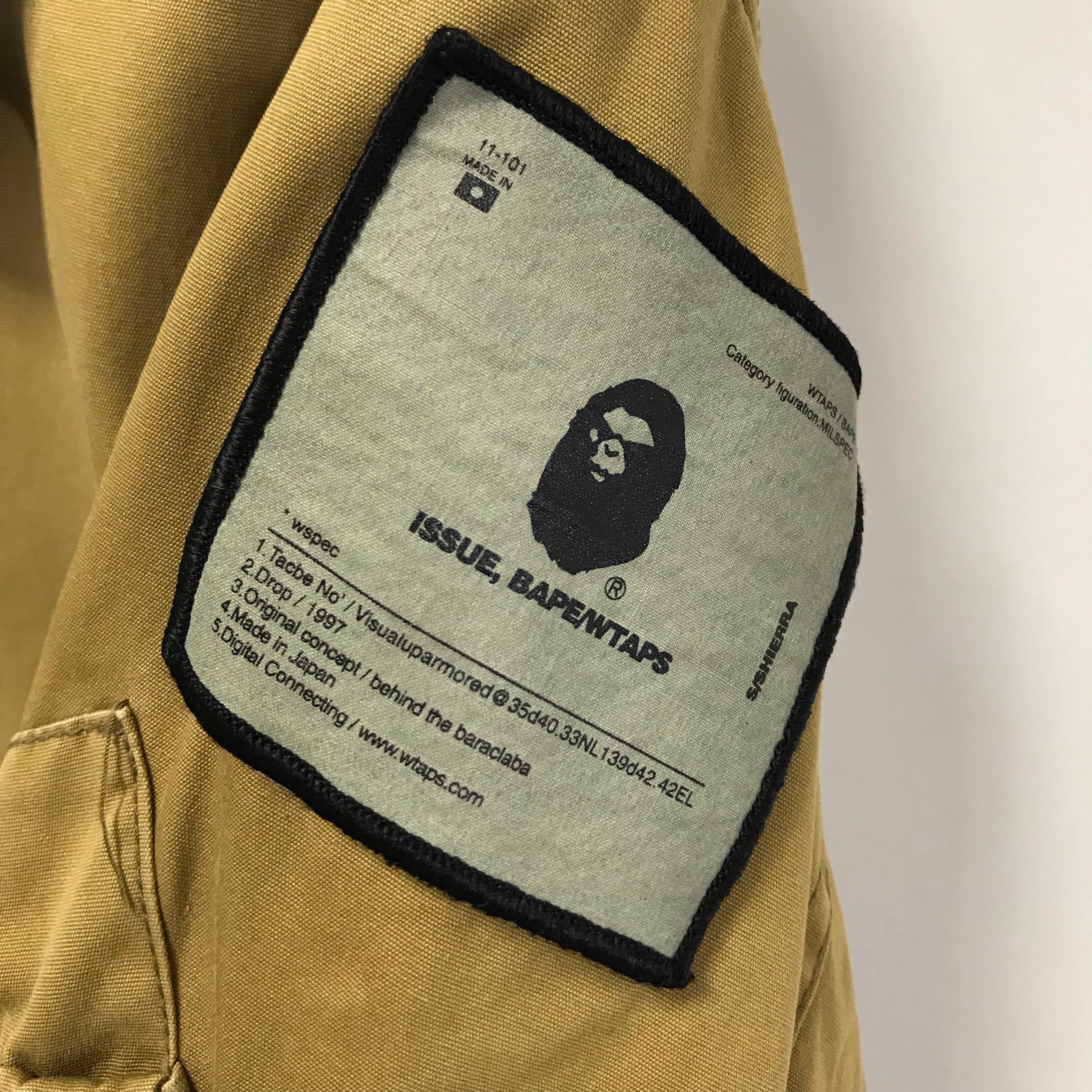 S] A Bathing Ape Bape x WTaps Vintage Remake Army Riders Jacket