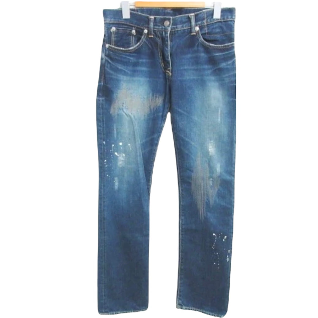 M] Visvim Fluxus 07 D1 Indigo Denim Jeans – StylisticsJapan.com