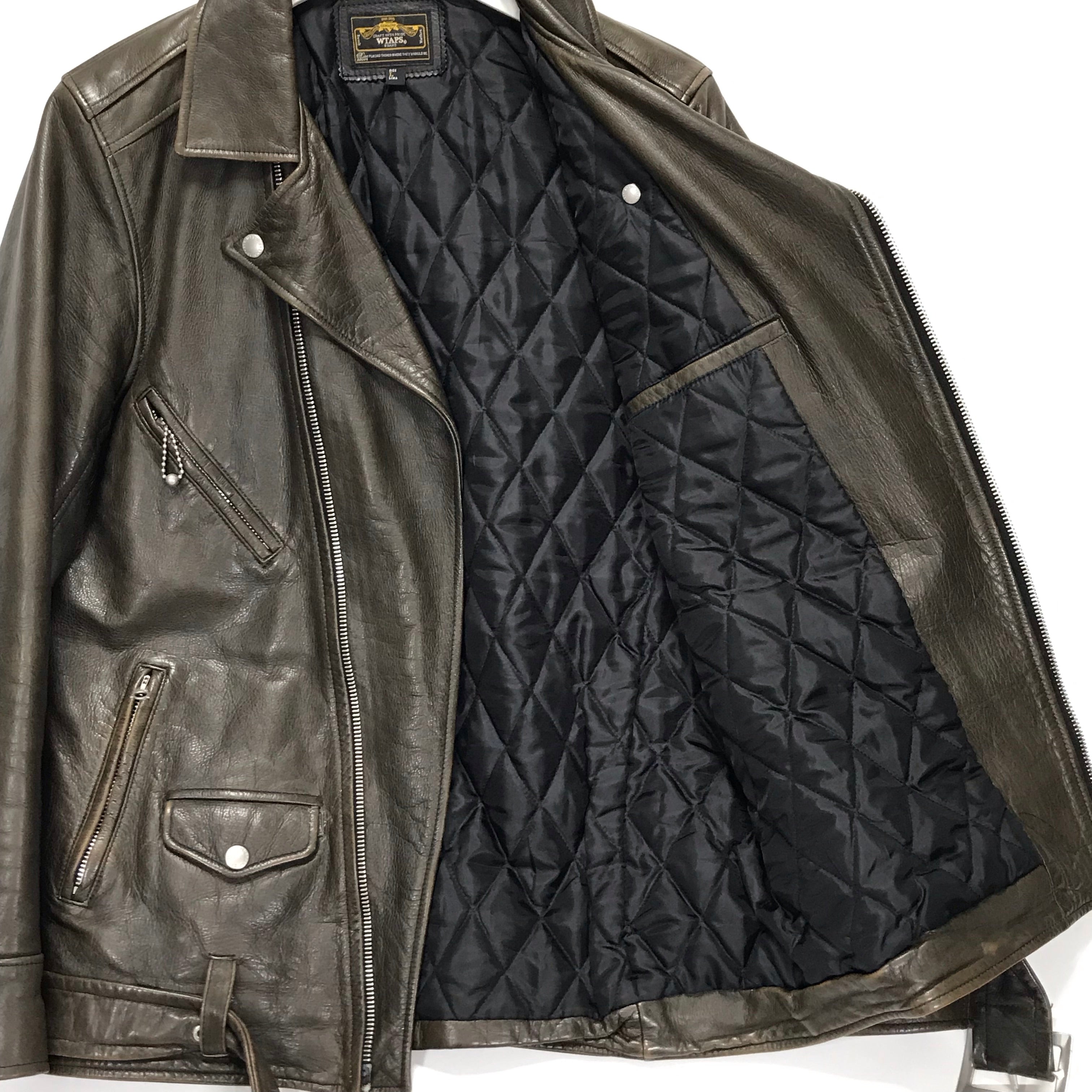 L] WTaps 10AW Leather Riders Jacket – StylisticsJapan.com