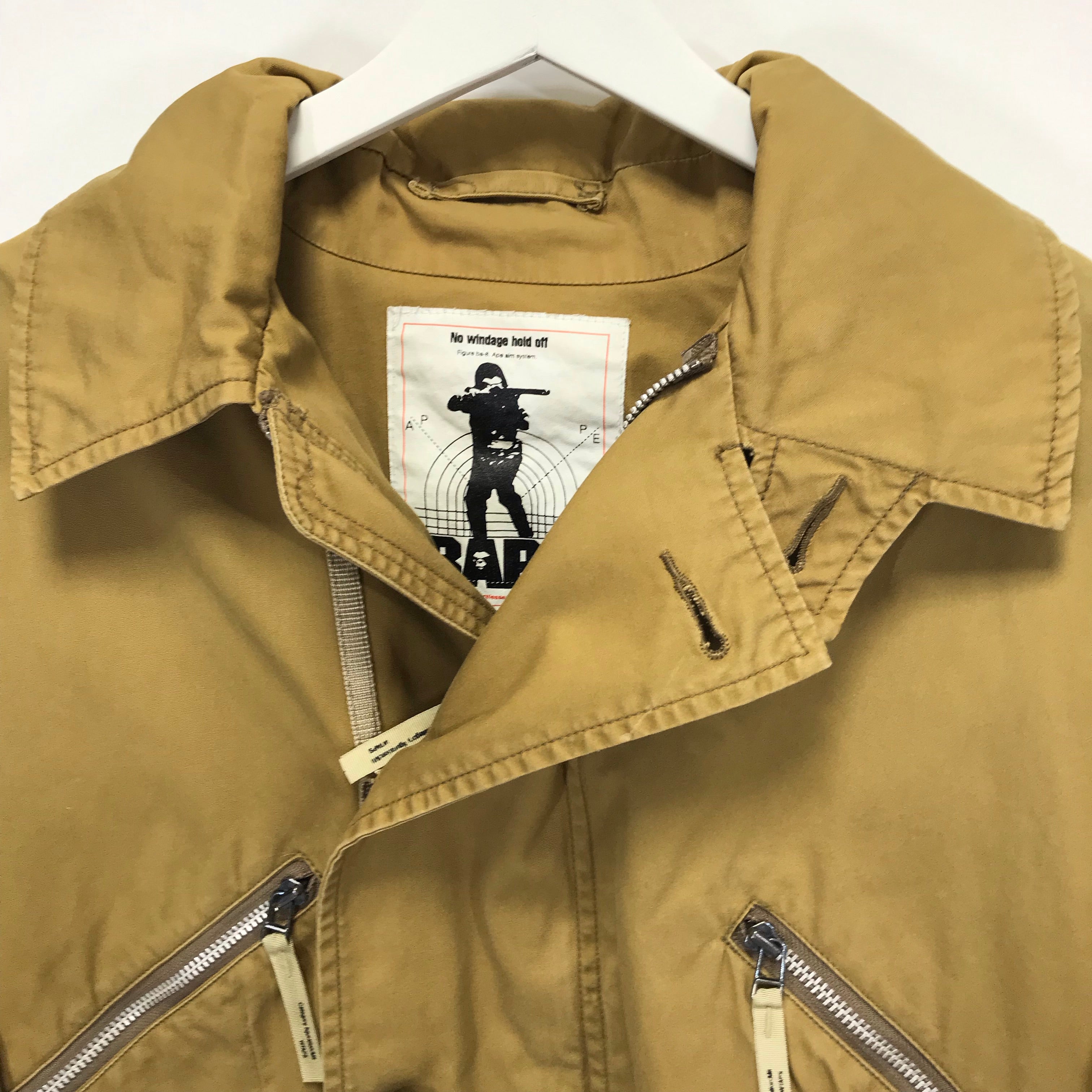 S] A Bathing Ape Bape x WTaps Vintage Remake Army Riders Jacket