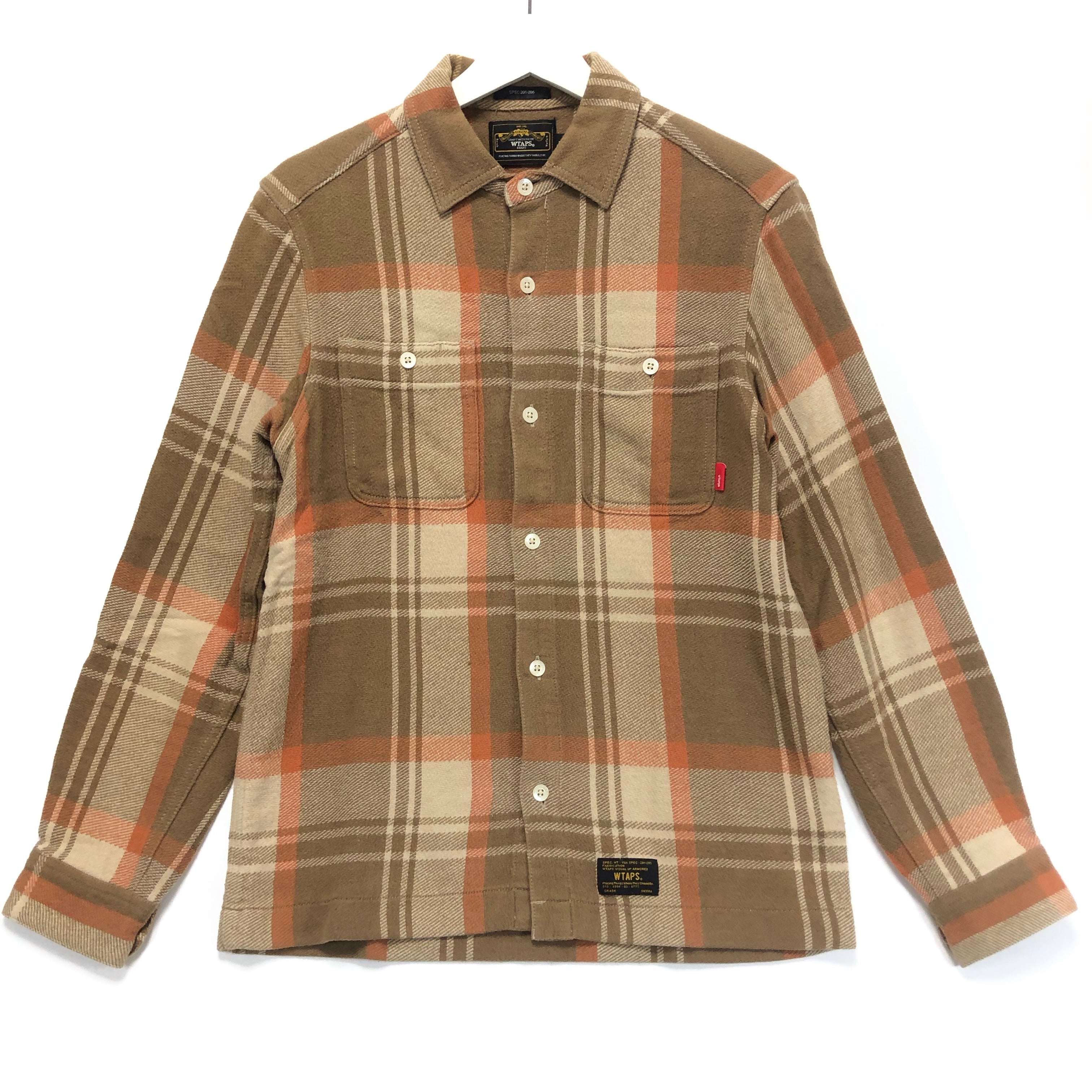 S] WTaps Union Flannel L/S Shirt Beige S – StylisticsJapan.com