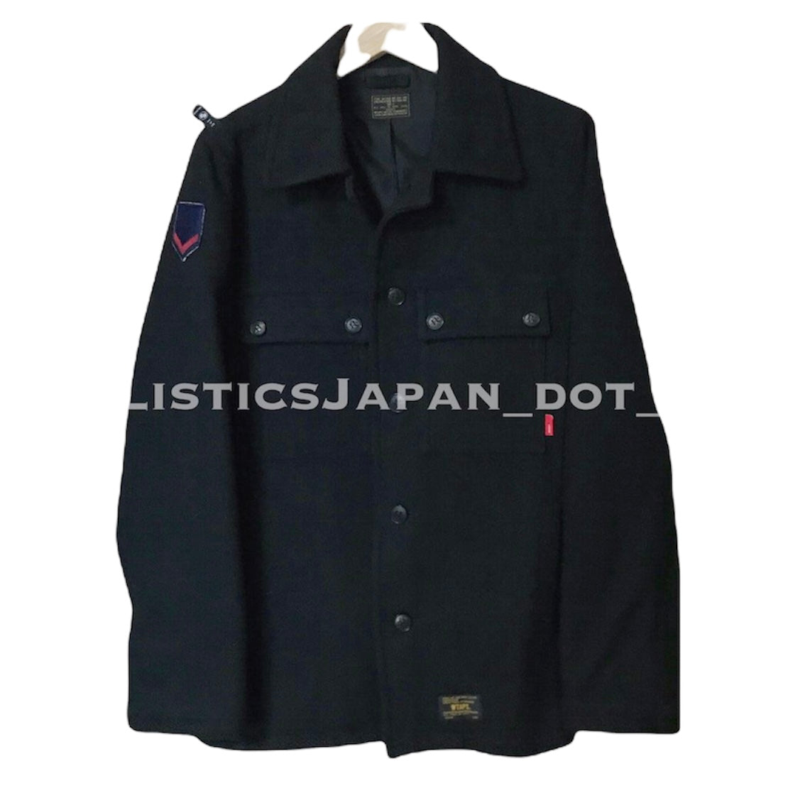 [L] WTaps 12AW Wool CPO Jacket Black