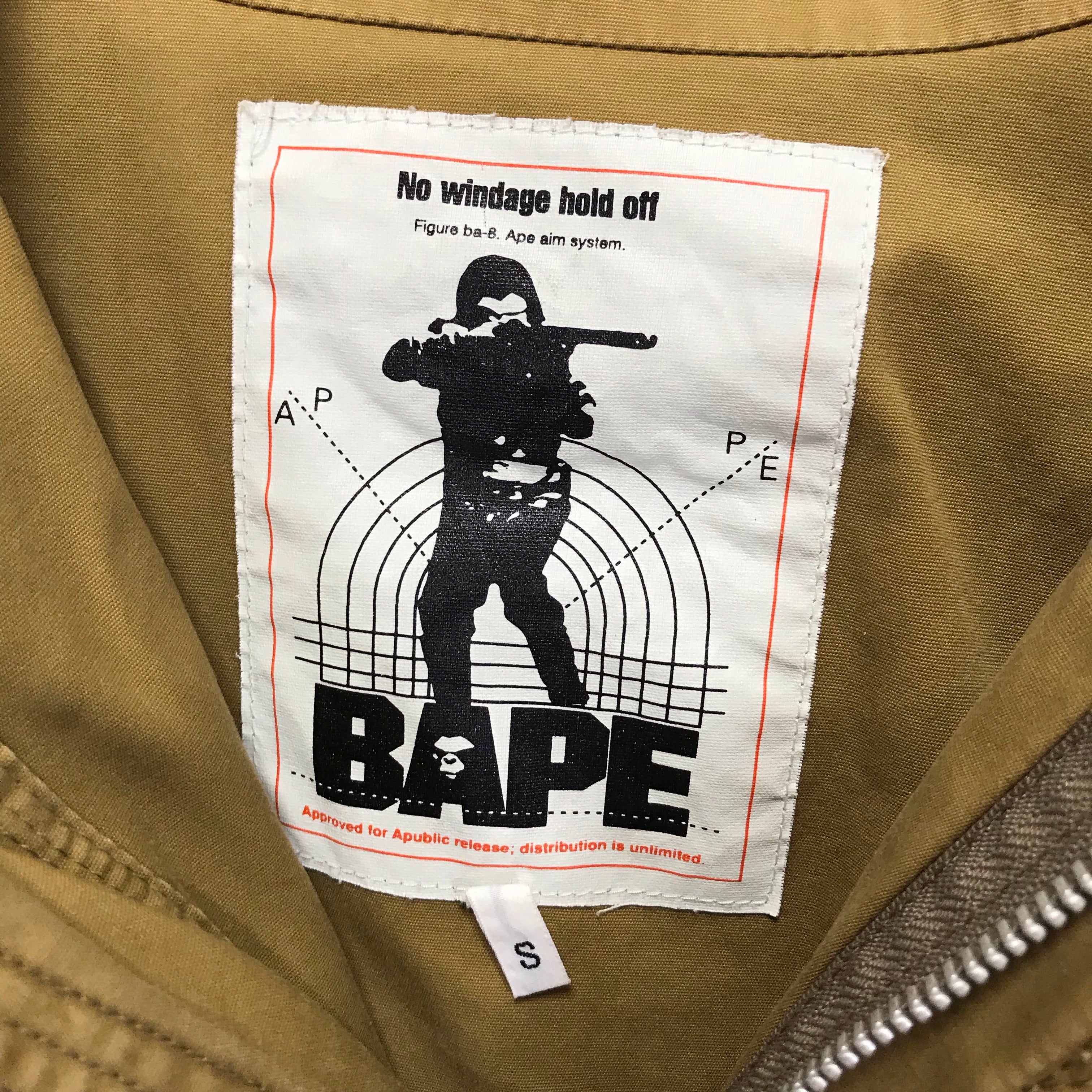 S] A Bathing Ape Bape x WTaps Vintage Remake Army Riders Jacket 