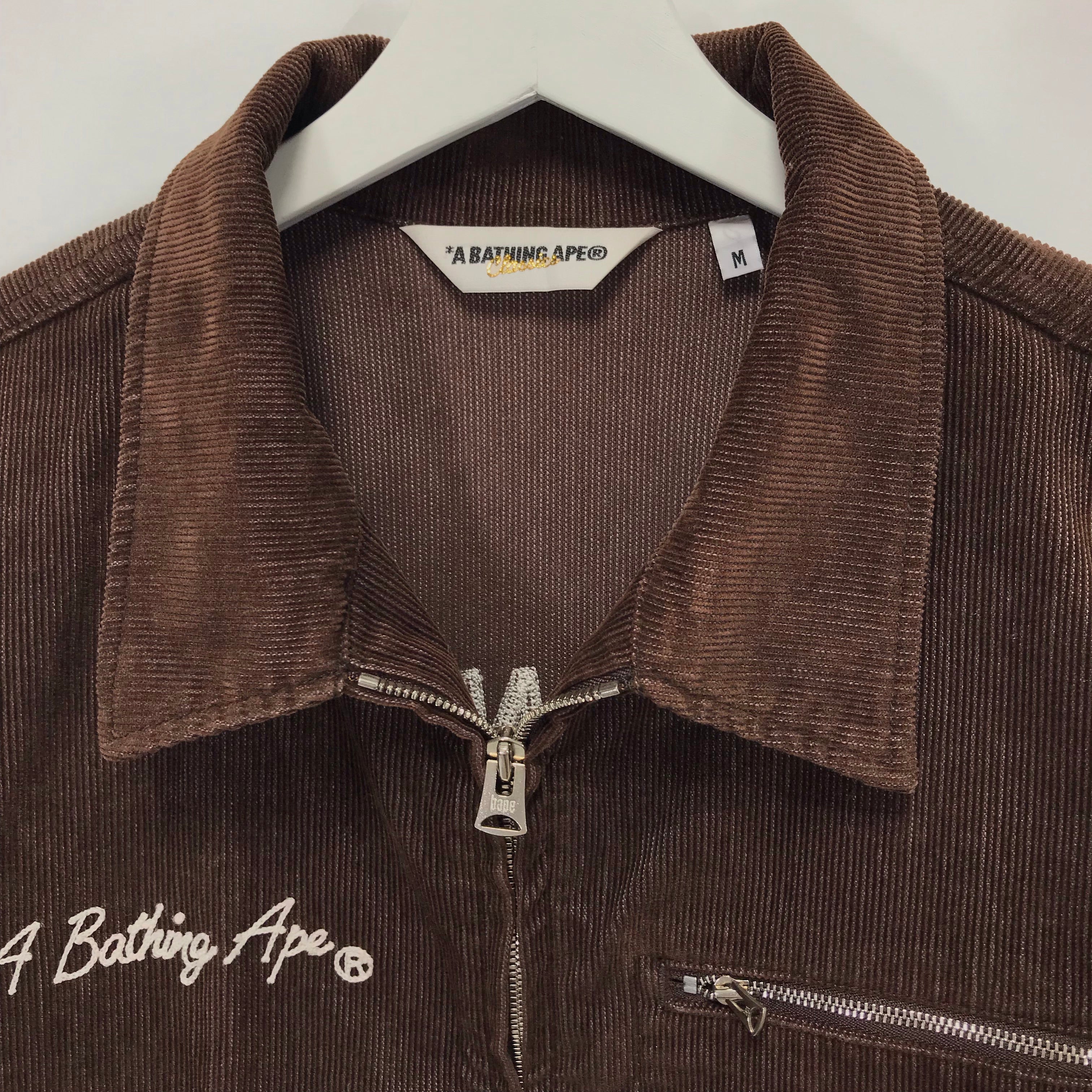 [M] A Bathing Ape Bape General Made Corduroy Jacket Brown