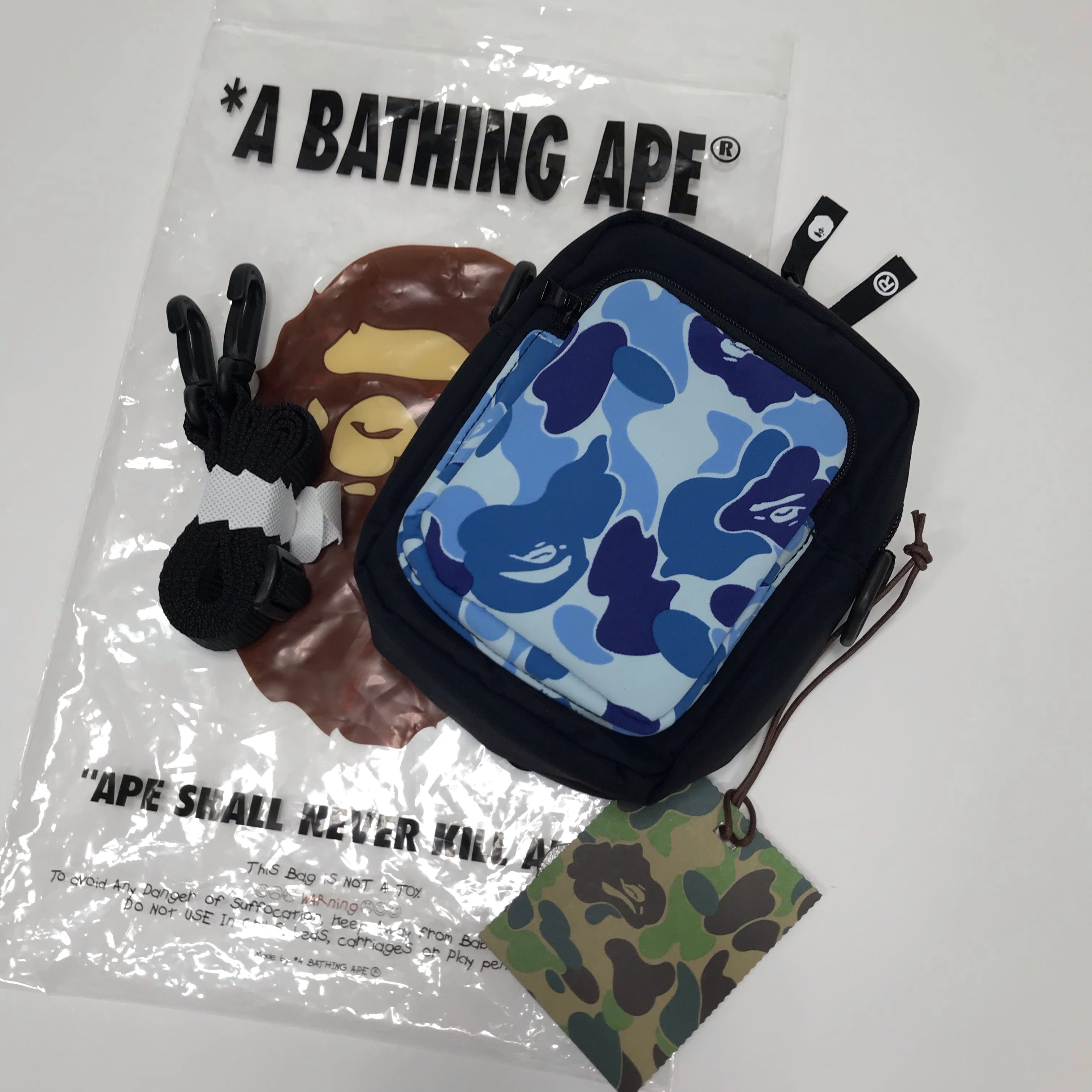 DS! A Bathing Ape Bape Shoulder Bag Navy –