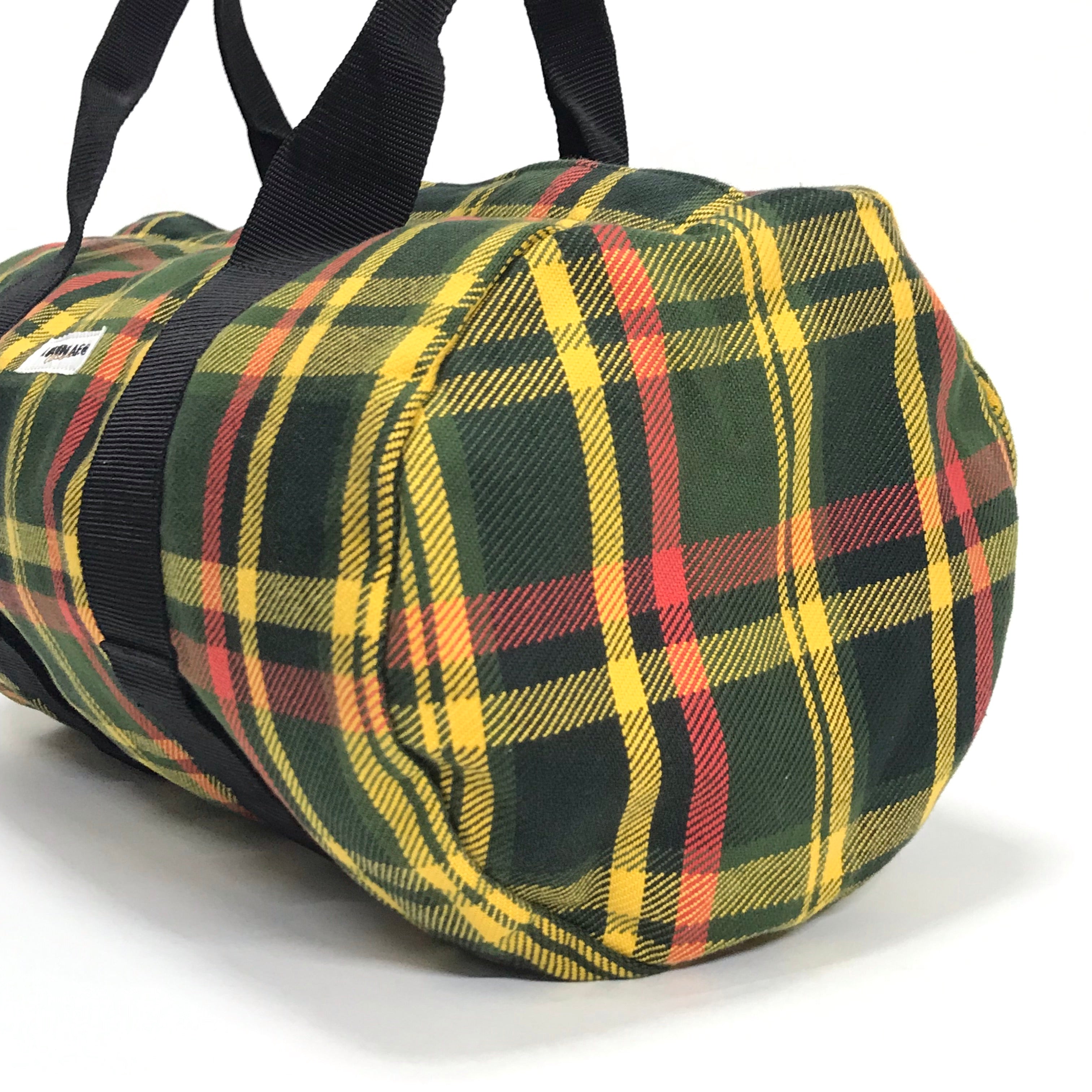 A Bathing Ape Bape Plaid Mini Duffle Bag StylisticsJapan