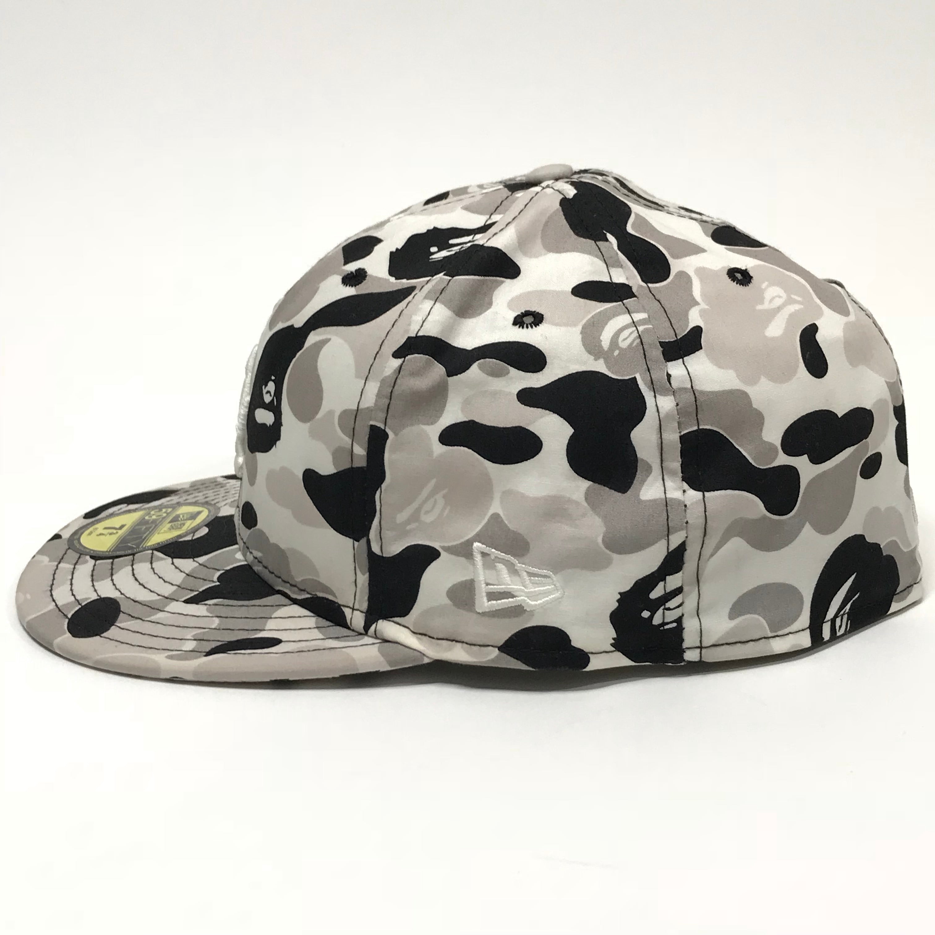 7 3/4] A Bathing Ape Bape x New Era LA ABC Camo Cap White