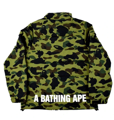 S~2XL] DS! A Bathing Ape Bape 1st Camo Nylon Down Puffer Jacket